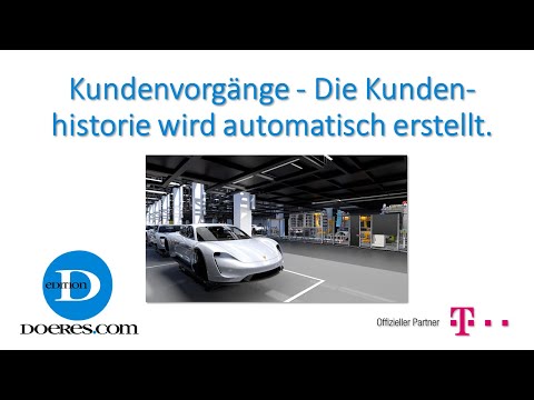 editionD CRM-Handbuch. Kundenvorgänge – Die Kundenhistorie wird automatisch angelegt.