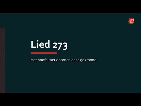Lied 273 Het hoofd met doornen eens gekroond (Piano)