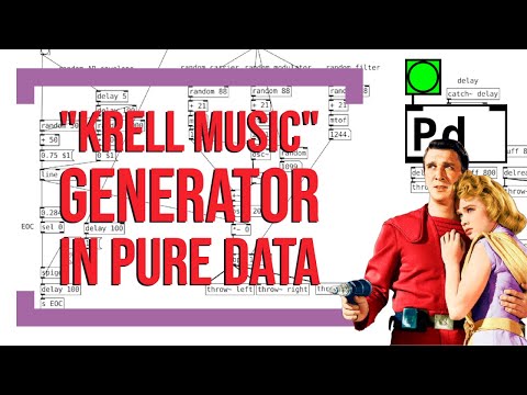Making a "Krell Music" Patch in Pure Data (Generative Sci-Fi Music) | Simon Hutchinson