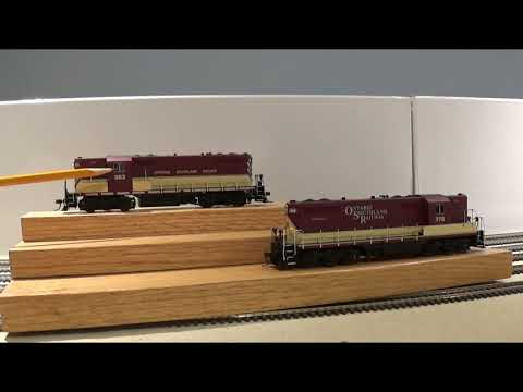Otter Valley Railroad - Ontario Southland Railway #378 and#383 Ho Scale