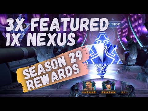 AW Season 29 Rewards Opening! SSx-1, Plat 1 - 3 Featured Six-Stars - Marvel Contest of Champions