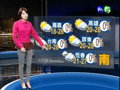 十一月二十八日華視晚間氣象