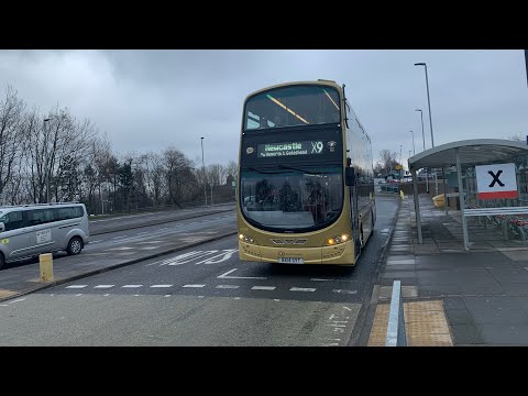 Go north east X-Lines X9 Heworth to Gateshead interchange. Wright Gemini 2 6335