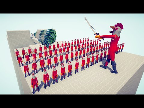 100x CHICKEN HEAD + GIANT vs EVERY GOD - Totally Accurate Battle Simulator TABS @zNipp3r