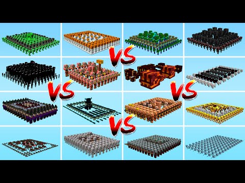 Massive ARMY TOURNAMENT FROM ALL MOBS | Minecraft