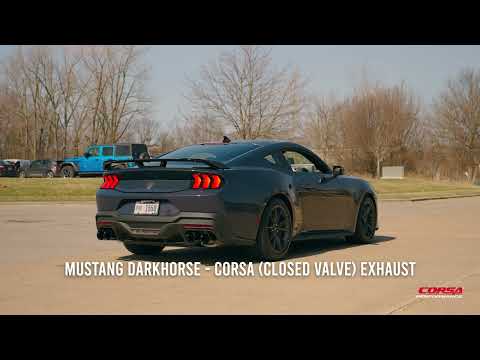 CORSA Performance 2024 Ford Mustang Dark Horse Active Exhaust Sound Comparison Video