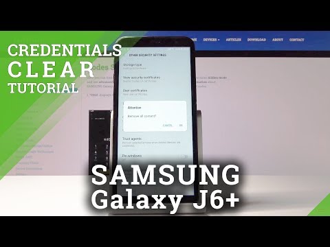 How to Clear Credentials in Samsung Galaxy J6+