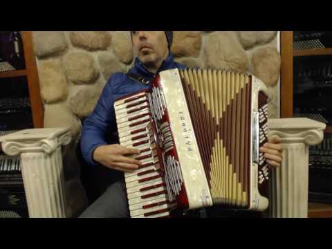 2400 - Candy Stripe Baldoni Piano Accordion LMMH 41 120 $995