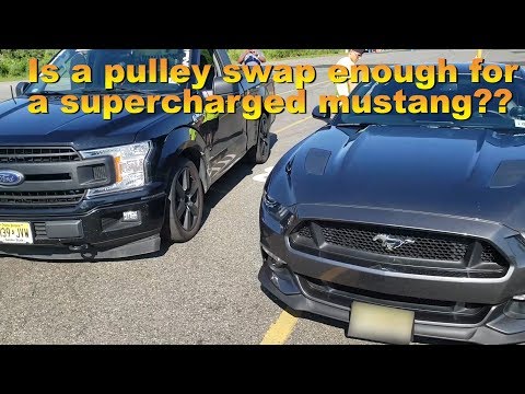 I did a pulley swap on my 2018 Whipple F-150 and went a lot faster