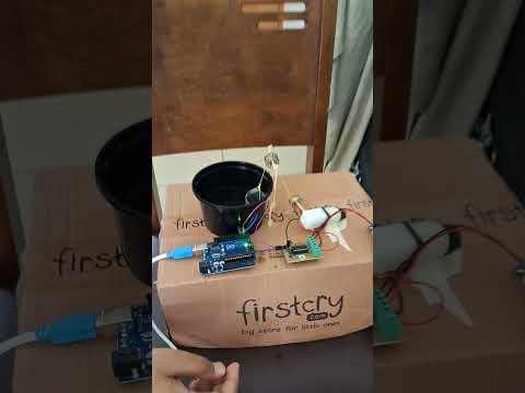 Water dispenser through pulley robotics project video thumbnail