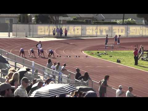 VarB 100m at Fountain Valley - 4-20-16 - Los Alamitos Boys
