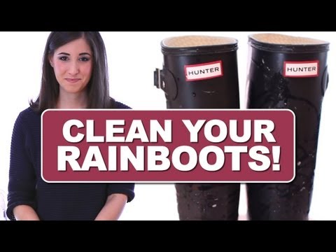 How to Clean Your Rain Boots! Hunter, Tretorn, Wellies etc. Shoe Cleaning Ideas (Clean My Space)