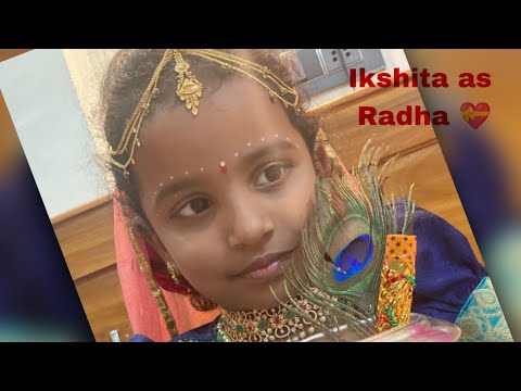 Ikshita as Radha 💝 purvik as Krishna