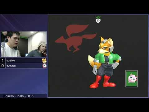 SG 19.4 SSBM - squible (Fox) vs. dudutsai (Jigglypuff) - Melee LF