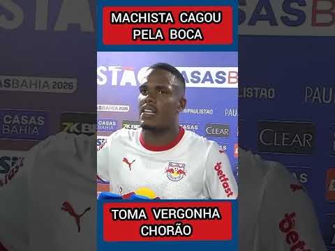 MACHISTA CAGOU PELA BOCA JOGADOR DO BRAGANTINO APOS PERDER PRO SÃO PAULO EM BRAGANÇA PAULISTA 2 X 1
