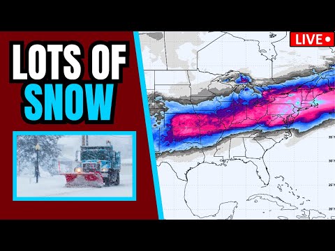 🔴BREAKING: Winter Storm Update - Heavy Snow & Ice Storm Coming - LIVE