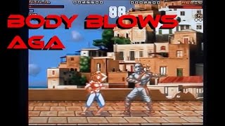 Body Blows AGA playing (badly) on Amiga 1200