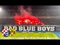 Dinamo Zagreb Vs Borussia Dortmund Choreo Pyroshow BVB Fans Verbrennen Eigene Choreo Im Block