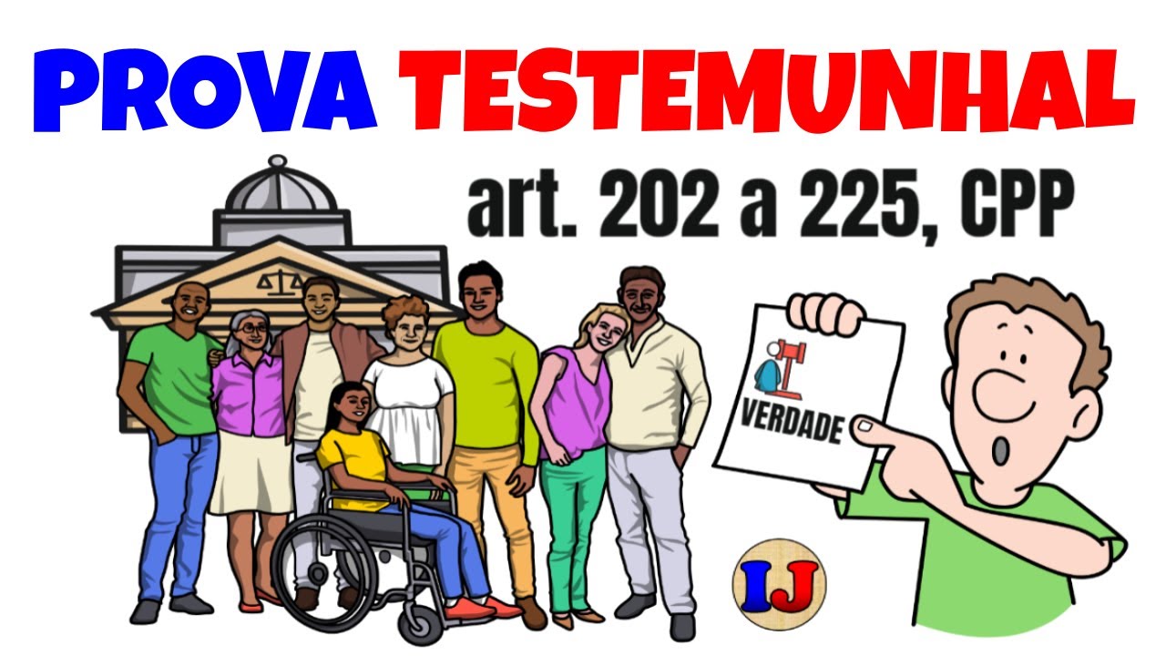 Prova Testemunhal - art. 202 a 225, CPP para Carreiras Policiais e OAB (Processo Penal)