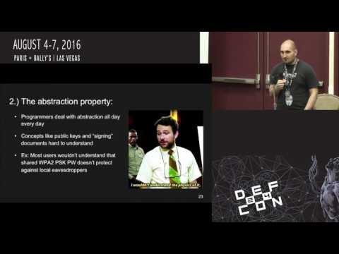 DEF CON 24 Crypto and Privacy Village - Greg Norcie - My Usability Goes to 11 A Hackers Guide to Use