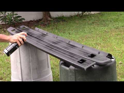 Testing Dupli-color Bed Armor for restoring weathered bed rail caps