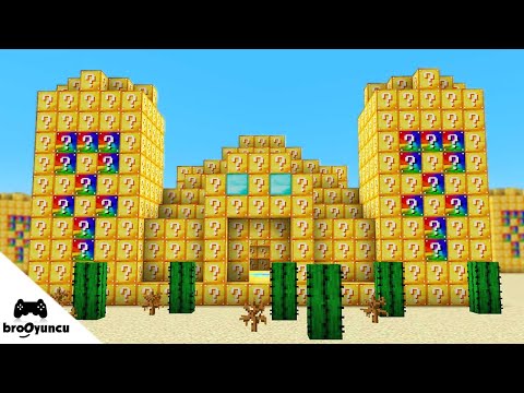 MİNECRAFT DEV TROLL KALESİ ŞANS BLOKLARI