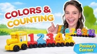 Toddler Learning - Learn Colors & Counting with a Train Toy 🚂 | Toddler Time with Silly Miss Lily