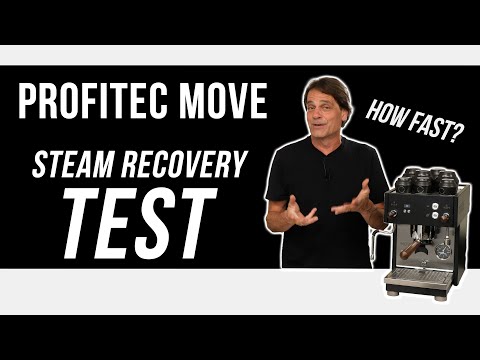 Profitec Move Espresso Machine Steam Recovery Test