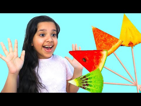تعليم أسماء الفواكه  Learn Colors with Fruits Song Eat fruit with Shfa