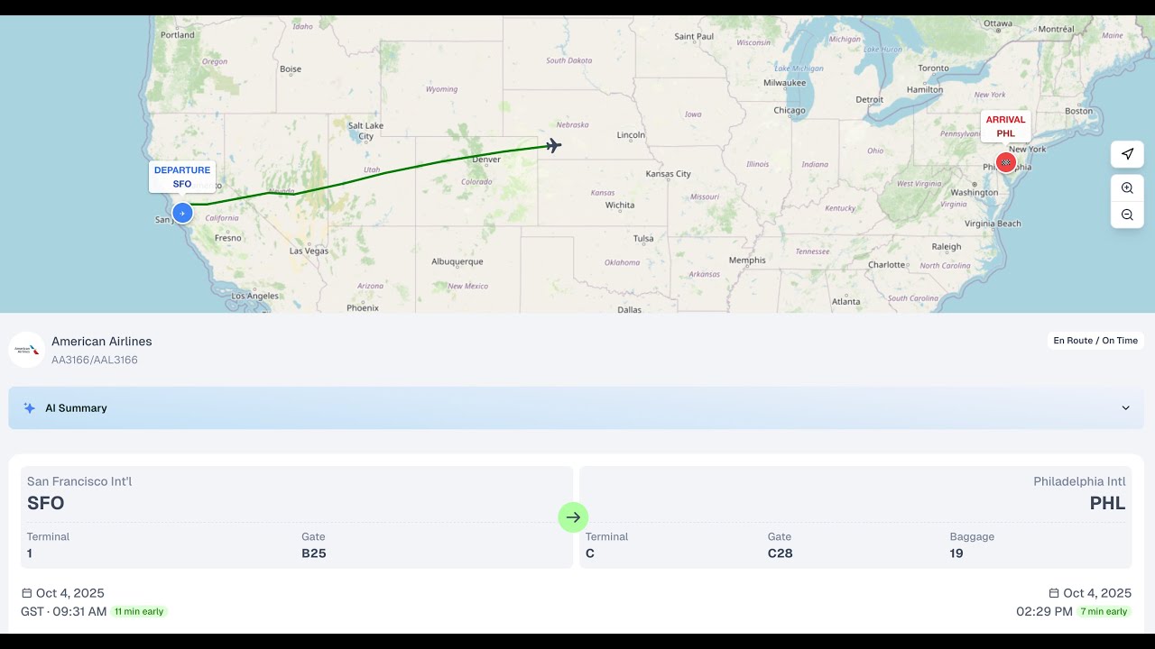 WhereFlight demo video