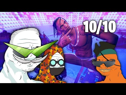 Boomers en el evento de Travis Scott de Fortnite