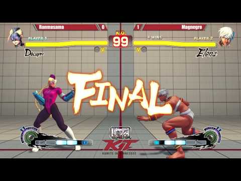 USF4 @ KIT15 Top 16 - ranmasama (Decapre) vs Magnegro (Elena) [720p/60fps]