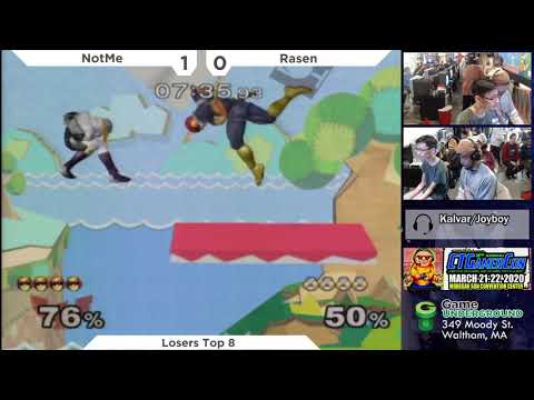 N.E. Melee Arcadian 7 - NotMe (C. Falcon) vs. Rasen (Sheik) - SSBM LR4