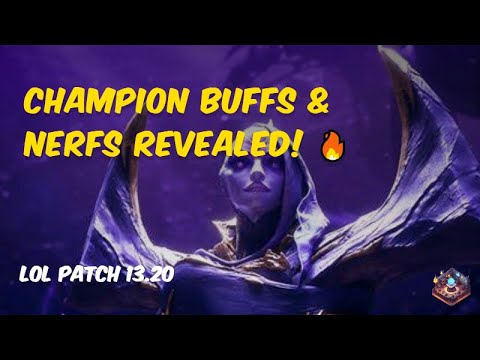 LoL Patch 13.20: Champion Buffs & Nerfs Revealed! 🔥 | #leagueoflegends   #gamingnews  #lolupdates