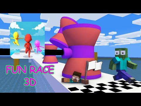 FUN RACE 3D Challenge - Minecraft Animation
