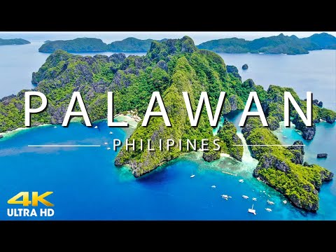 FLYING OVER PALAWAN (4K UHD) - Relaxing Music Along With Beautiful Nature Videos(4K Video Ultra HD)