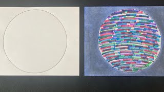 "How To Draw A Disco Ball"🔮Easy Art Drawing Idea-Paper DIY