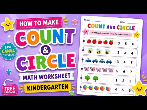 Free Counting Worksheets For Kindergarten
