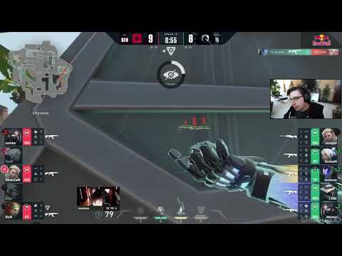 Shroud react to TenZ wiff (SENTINELS vs TEAM LIQUID)