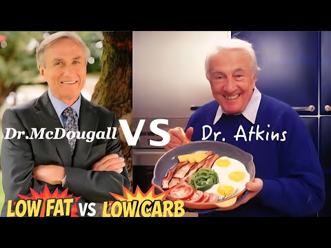 LOW FAT vs LOW CARB 🍠 🥩 Dr. McDougall vs Dr. Atkins debate highlights  🔥