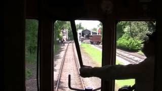 preview picture of video 'Cab ride in Autotrailer No. 92  with Steam Railmotor No.93  Didcot 02/06/13'