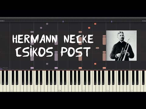 Hermann Necke - Csikos Post - Piano Tutorial by Amadeus (Synthesia)