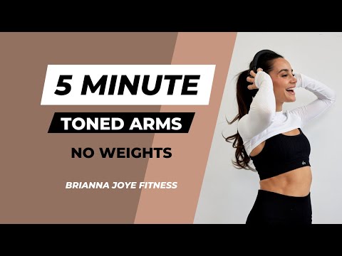 5 min TONED ARMS CHALLENGE! - no weights!
