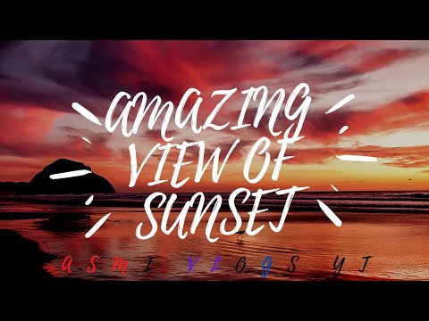 Amazaing view of sunset | Short clips of nature + sunset | Asmi vlogs yt