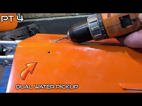 Flush Mounted Water Pickup Install Deltaforce 29 Twin Motor Mono Build Series Pt4