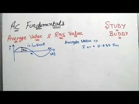 AC Fundamentals - RMS and Avg. Value , Form Factor , Peak Factor Video