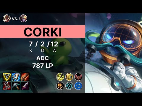 Corki Adc vs Ezreal - 787 LP Grandmaster - EUW 15.12