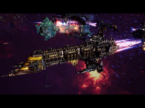 Skalgrim Mod 2021: Imperial Navy vs Chaos - Massive Battle, Battlefleet Gothic Armada 2