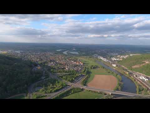 Flug durch die Porta Westfalica