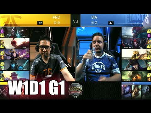 Fnatic vs GIANTS | Game 1 S6 EU LCS Summer 2016 Week 1 Day 1 | FNC vs GIA G1 W1D1 1080p